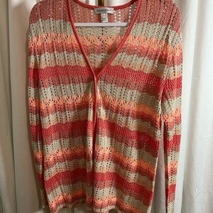 Christopher & Banks Colorful Knit Cardigan